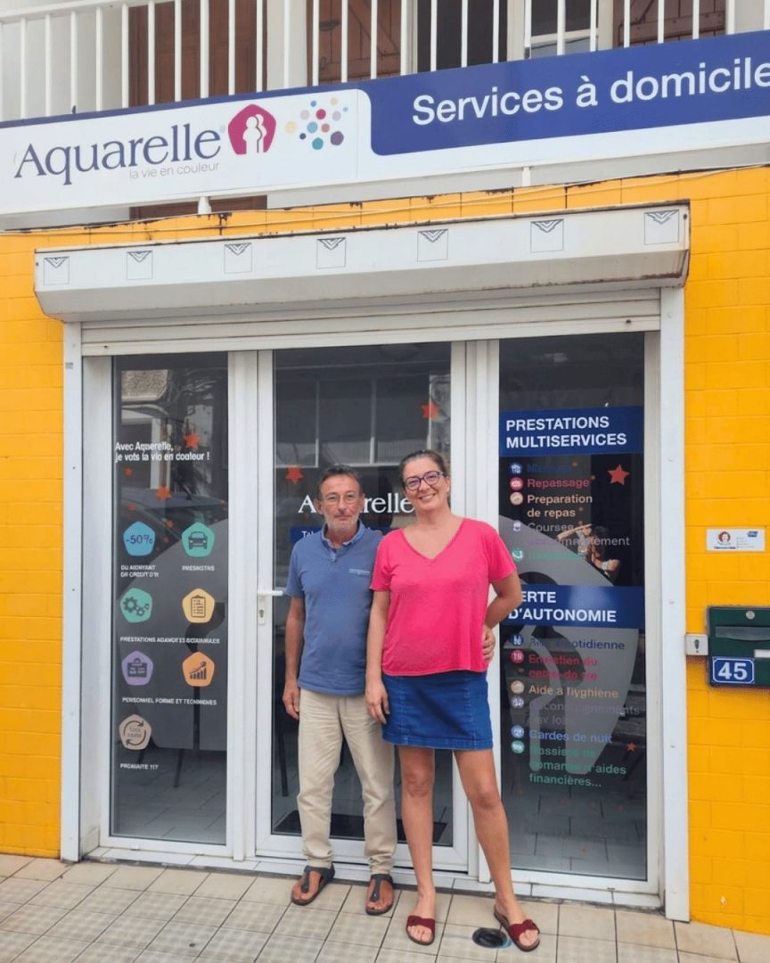 Daniel et Caroline franchisés Aquarelle Service Basse-Terre